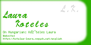laura koteles business card